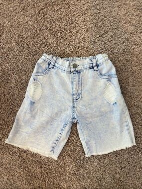 Light Wash Kids Denim Shorts